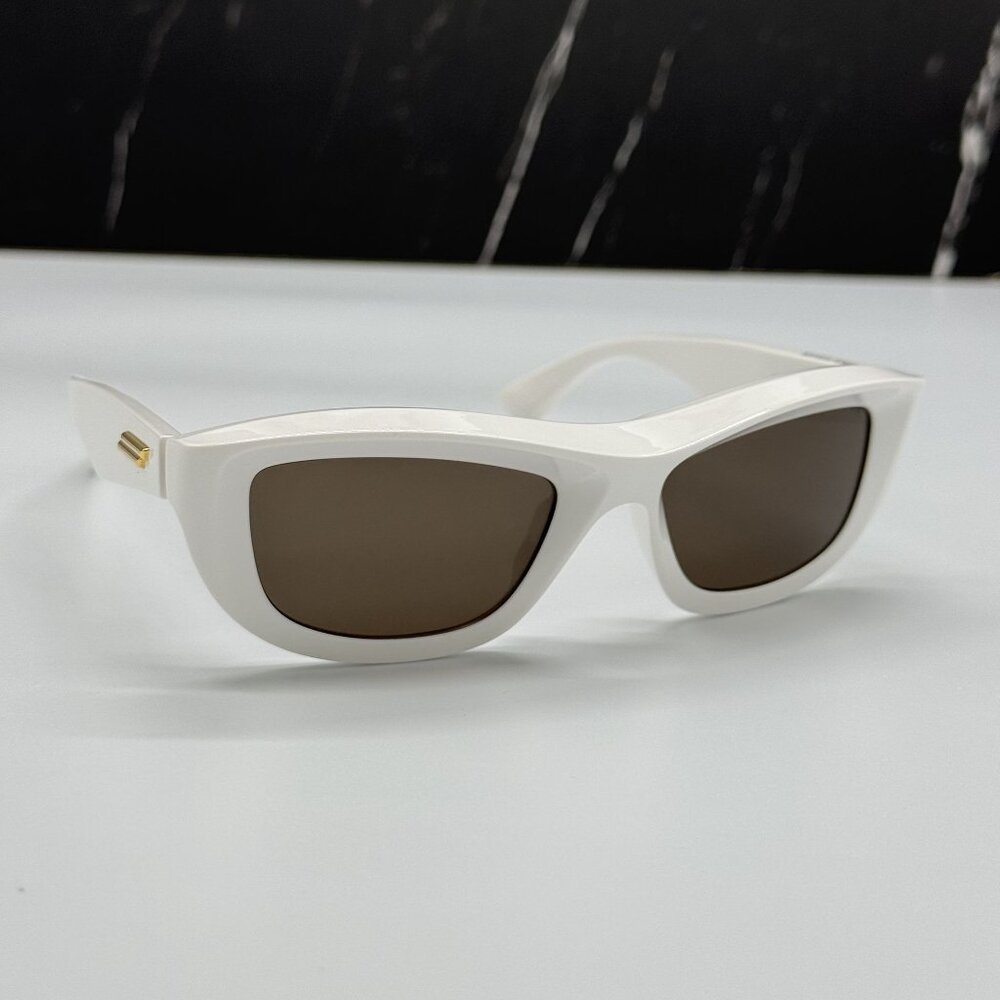 NEW BOTTEGA VENETA SUNGLASSES IVORY WOMEN BOTTEGA VENETA BV1326S 004